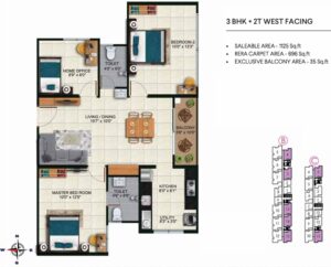 1 BHK Floor Plan